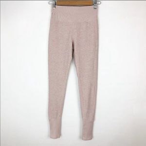 ALO YOGA S pink high-waisted lounge leggings
